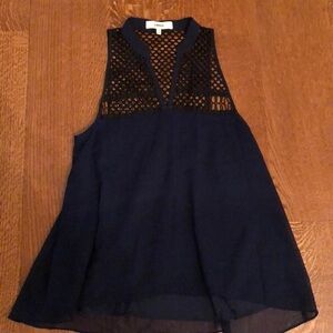 Likely Sleeveless Illusion Neckline Blouse 4